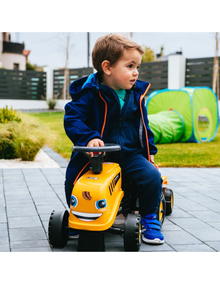 FALK Traktorek JCB Pomarańćzowy z Przyczepką od 1 roku