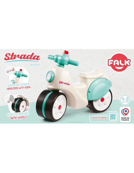 Falk Jeździk Scooter Strada Retro Ciche Opony od 1 Roku
