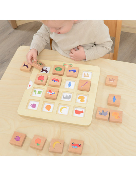 MASTERKIDZ Gra Dopasuj Cienie Łączenie w Pary Rozpoznawanie Przedmiotów