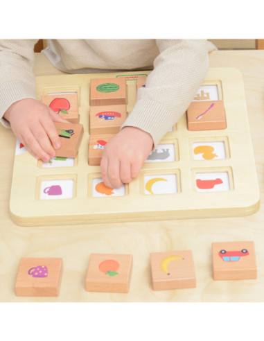 MASTERKIDZ Gra Dopasuj Cienie Łączenie w Pary Rozpoznawanie Przedmiotów