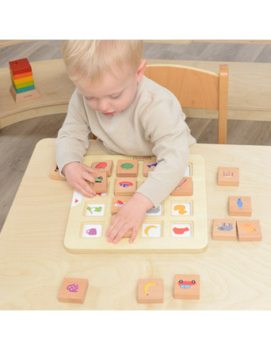 MASTERKIDZ Gra Dopasuj Cienie Łączenie w Pary Rozpoznawanie Przedmiotów