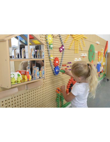 MASTERKIDZ Tablica Ścienna Koła Zębate i Łańcuch 79 El. Zbuduj własny mechanizm