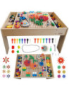 MASTERKIDZ Drewniany Stół Edukacyjny +AKCESORIA STEM WALL