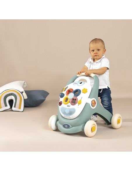 SMOBY Little Chodzik 3w1 Pchacz Interaktywny Wózek