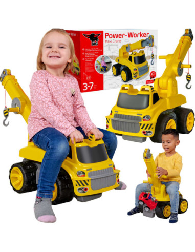 BIG Jeździk Dźwig Maxi Crane