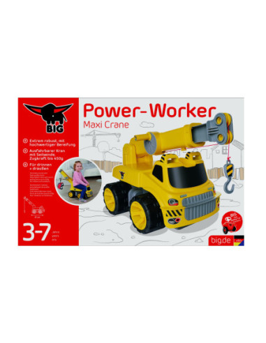 BIG Jeździk Dźwig Maxi Crane
