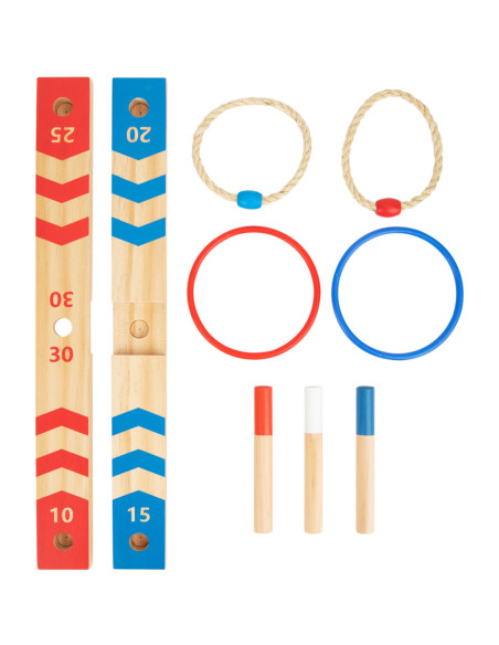 Tooky Toy Drewniana Gra Fun Serso Zręcznościowa Ring Cross