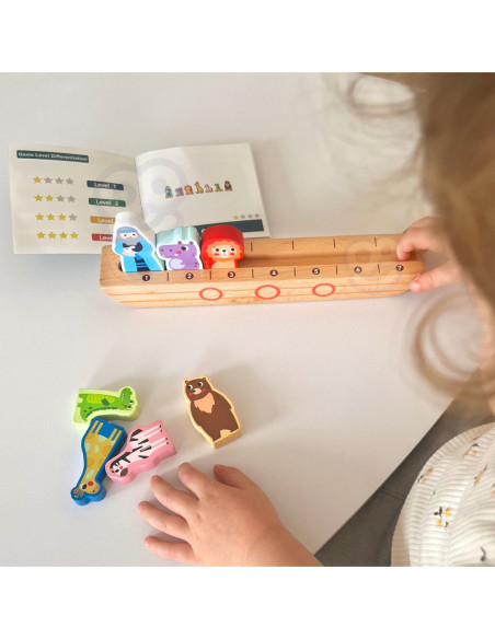 Tooky Toy Drewniana Arka Noego + Książeczka z Zagadkami