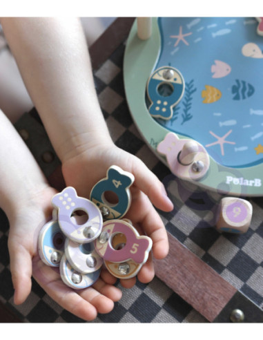 Viga PolarB Drewniana Gra Łowienie Rybek