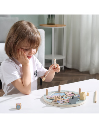 Viga PolarB Drewniana Gra Łowienie Rybek