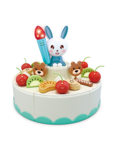 WOOPIE Cukiernia Tort Urodzinowy do Krojenia + Zestaw do Herbaty 85 el.