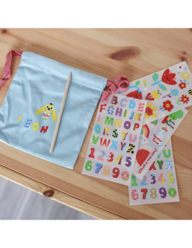 WOOPIE ART&FUN Zestaw Kreatywny Torebka + Naklejki do Dekorcji ponad 109 szt.