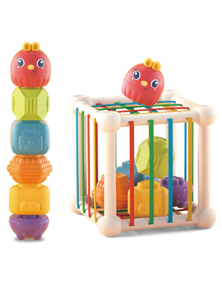 WOOPIE Elastyczna Kostka Sensoryczna Sorter dla Dzieci 7 el.