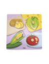 VIGA Drewniane Puzzle z Pinezkami Farma 12m+