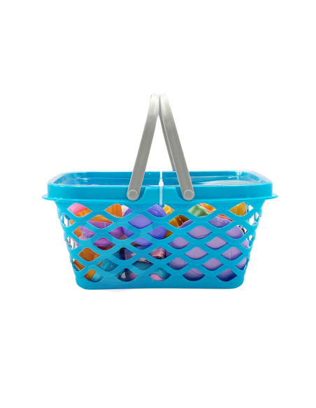 WOOPIE Koszyk na Zakupy z Zestawem do Herbaty i Słodyczami 26 el.