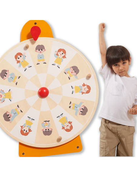 VIGA Tablica Ścienna Koło Pokaż Emocje i Wyraz Twarzy