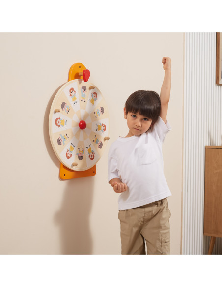 VIGA Tablica Ścienna Koło Pokaż Emocje i Wyraz Twarzy