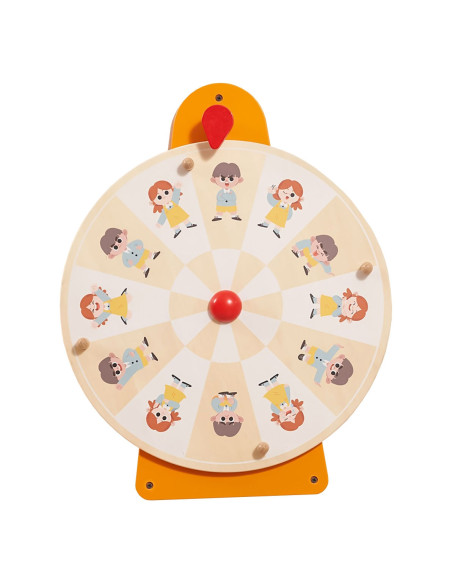 VIGA Tablica Ścienna Koło Pokaż Emocje i Wyraz Twarzy