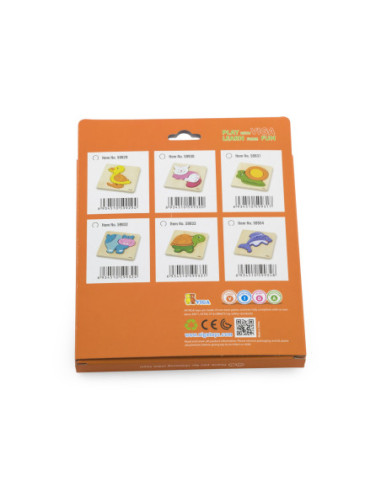 VIGA Pierwsze drewniane Puzzle maluszka Kaczka