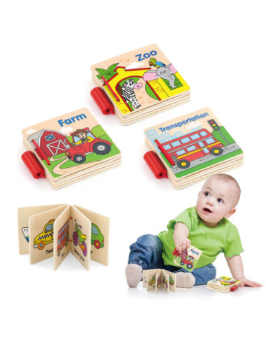 Viga Moja Pierwsza Książeczka Drewniana 1 szt.