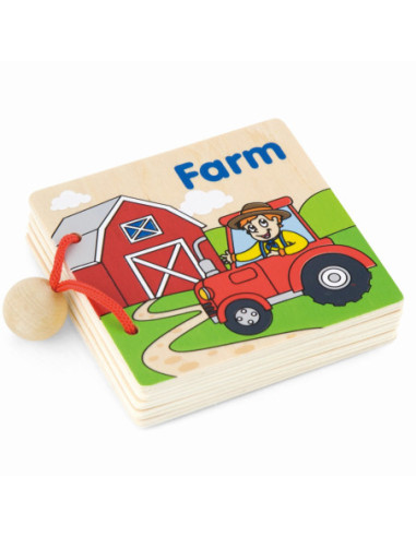 Viga Moja Pierwsza Książeczka Drewniana 1 szt.