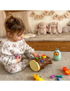 WOOPIE Gra Zręcznościowa Złap Robaczka + Skarbionka Wańka Wstańka Jajko 2