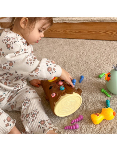 WOOPIE Gra Zręcznościowa Złap Robaczka + Skarbionka Wańka Wstańka Jajko