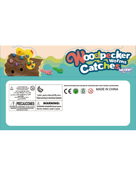 WOOPIE Gra Zręcznościowa Złap Robaczka + Skarbionka Wańka Wstańka Jajko