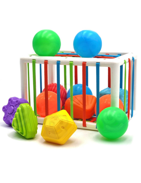 WOOPIE Elastyczna Kostka Sensoryczna Sorter dla Dzieci 13 el.