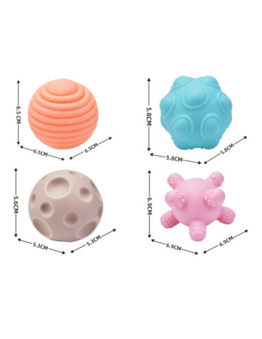 WOOPIE Elastyczna Kostka Sensoryczna Sorter dla Dzieci 5 el.