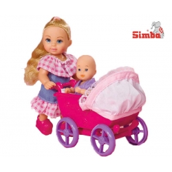 Simba Lalka Evi z wózkiem i laleczką