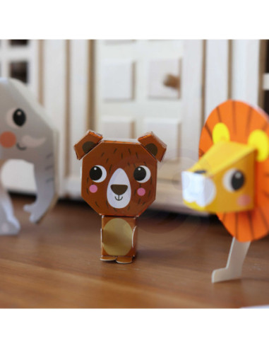 WOOPIE ART&FUN Zestaw Kreatywny Origami 3D Zrób to Sam 10 Zwierzaków
