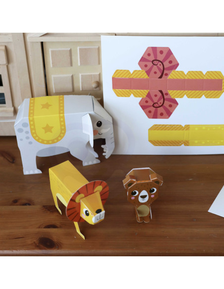 WOOPIE ART&FUN Zestaw Kreatywny Origami 3D Zrób to Sam 10 Zwierzaków