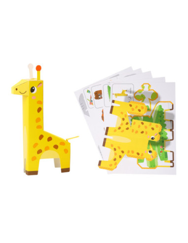 WOOPIE ART&FUN Zestaw Kreatywny Origami 3D Zrób to Sam 10 Zwierzaków