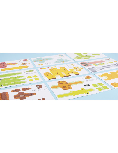 WOOPIE ART&FUN Zestaw Kreatywny Origami 3D Zrób to Sam 10 Zwierzaków