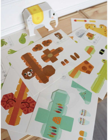 WOOPIE ART&FUN Zestaw Kreatywny Origami 3D Zrób to Sam 10 Zwierzaków