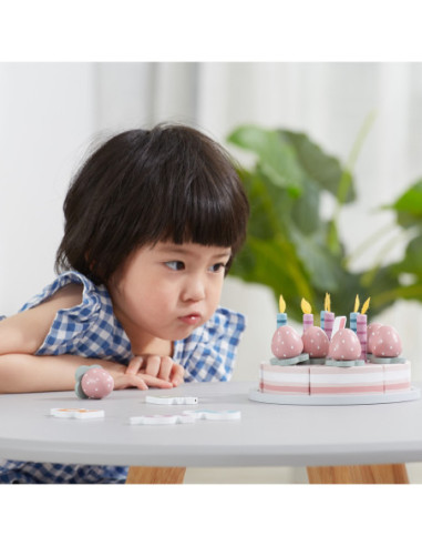 VIGA PolarB Drewniane Ciasto Tort Urodzinowy do Krojenia