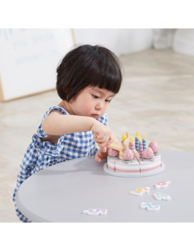 VIGA PolarB Drewniane Ciasto Tort Urodzinowy do Krojenia