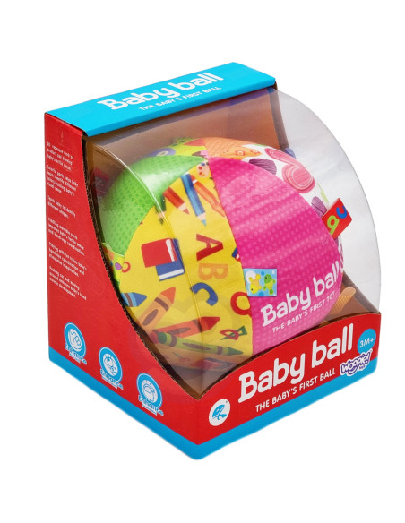 WOOPIE Miękka Sensoryczna Piłka z Wszywkami dla Malucha + Dźwięk