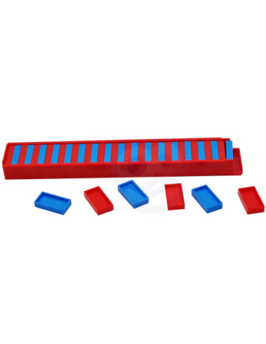 WOOPIE Elektryczna Ciuchcia Lokomotywa do Klocków Domino z Parą 80 el.