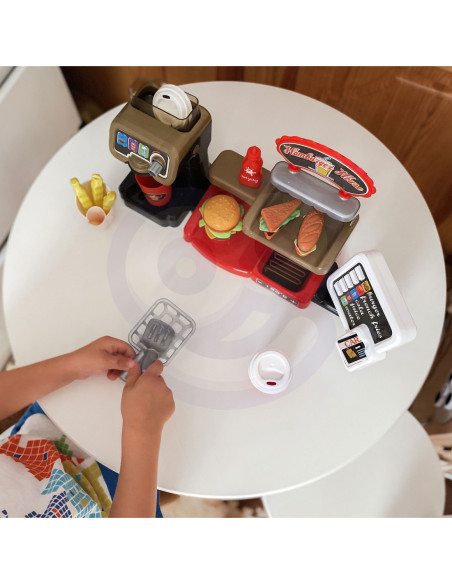 WOOPIE Fast Food XXL Sklep Restauracja Kasa + Dystrybutor Napojów