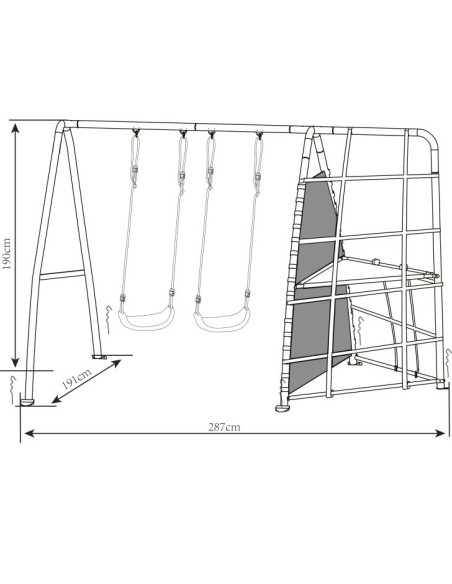 AXI Rodzinne Centrum Sportowe Huśtawki Siatka do Wspinaczki