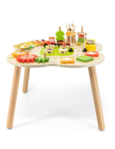 Viga PolarB Stół Stolik Edukacyjny Aktywności Piramidka Cymbałki Sensoryka Montessori 2