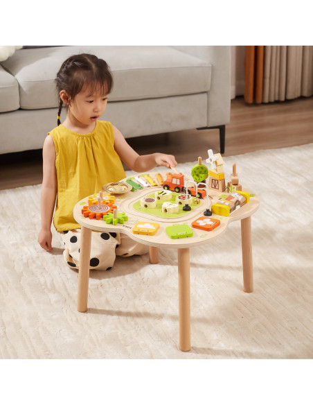 Viga PolarB Stół Stolik Edukacyjny Aktywności Piramidka Cymbałki Sensoryka Montessori