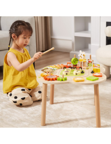 Viga PolarB Stół Stolik Edukacyjny Aktywności Piramidka Cymbałki Sensoryka Montessori