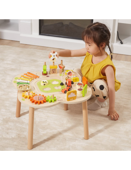 Viga PolarB Stół Stolik Edukacyjny Aktywności Piramidka Cymbałki Sensoryka Montessori