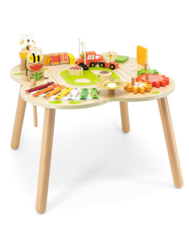 Viga PolarB Stół Stolik Edukacyjny Aktywności Piramidka Cymbałki Sensoryka Montessori