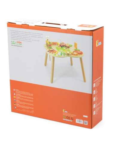 Viga PolarB Stół Stolik Edukacyjny Aktywności Piramidka Cymbałki Sensoryka Montessori