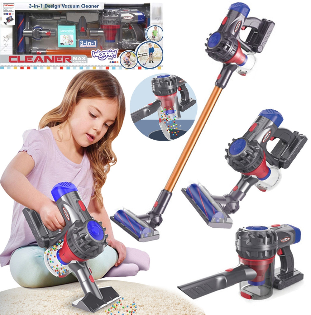 Interaktywny odkurzacz pionowy 3w1 dla dzieci z funkcją ssania - 20 z 38