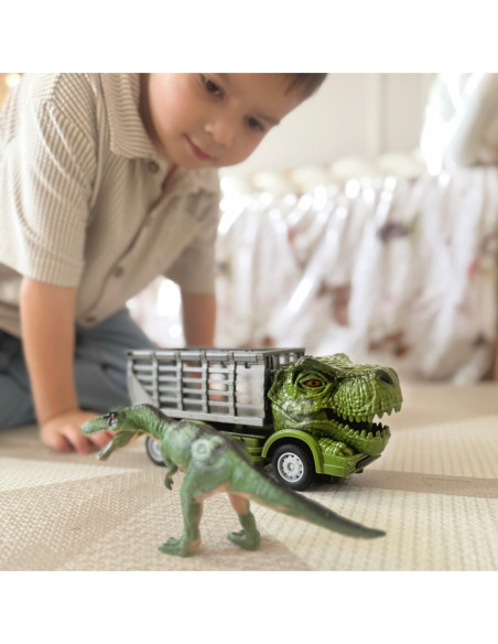 WOOPIE Samochód Zdalnie Sterowany RC Dinozaur Zielony + Figurka